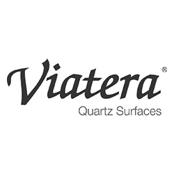 Viatera Countertops Logo at Fargo Linoleum